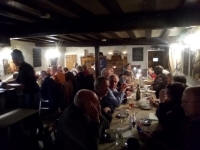 Pettistree ringers and groupies at The Greyhound for the annual dinner.