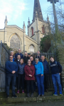 Ipswich squad outside St Matthew in Walsall after ringing. Minus Nigel Gale who was taking the photo. (Nigel Gale)