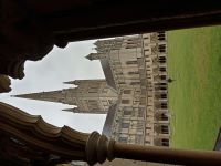 Norwich Cathedral whilst we queued.