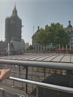 My view of Westminster St Margaret’s and the Abbey just past the Elizabeth Tower.