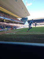 At the football! At the football!