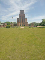 Out the front of Guildford Cathedral, where the beer tent is due to be for the Final. Out the front of Guildford Cathedral, where the beer tent is due to be for the Final.