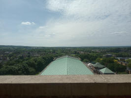 View from my rope at Guildford Cathedral.  View from my rope at Guildford Cathedral.