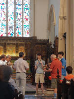 The handbell band ringing Stedman Cinques. (taken by Ruthie) The handbell band ringing Stedman Cinques. (taken by Ruthie)