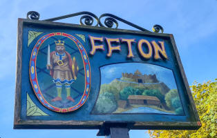 Village sign. Village sign.