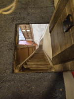 The climb to the ringing chamber at Stonham Aspal. The climb to the ringing chamber at Stonham Aspal.