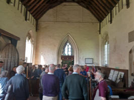 Gathered in Troston church for the draw. Gathered in Troston church for the draw.