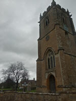 The louvreless tower of Nether Compton. The louvreless tower of Nether Compton.