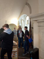 Waiting to go upstairs to the gallery ahead of ringing. Waiting to go upstairs to the gallery ahead of ringing.