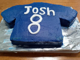 Josh's birthday cake made by Ruthie! Josh's birthday cake made by Ruthie!