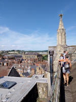 Coming down from the ringing chamber at Rochester Cathedral. Coming down from the ringing chamber at Rochester Cathedral.