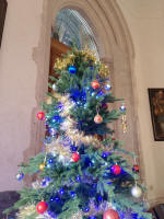 Christmas tree at St Bartholomew's in Orford. Christmas tree at St Bartholomew's in Orford.