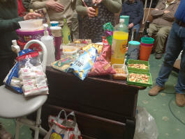 The table of food at St Mary-le-Tower practice tonight! The table of food at St Mary-le-Tower practice tonight!