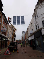 Preparations for the Minster Making in the town centre.
