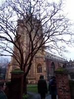 Arriving at Chelmsford Cathedral.