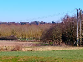 Bromeswell church on the way back.