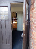 From outside the church hall at Aldeburgh.