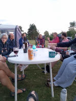 At the campsite this evening.