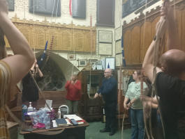Ringing at the Surprise Major Practice at Ipswich Minster.