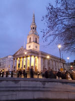 St Martin in the Fields on our sightseeing tour this evening.