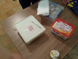 Cakes brought by John Horsnell at Pettistree!