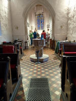 Ringing at Offton during the South-East District Surprise Major Practice this evening.