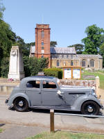 Wedding car at Grundisburgh today.