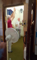 The fan at Pettistree practice this evening.