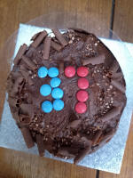 Ruthie's birthday cake - made by the Co-op, designed by Josh!