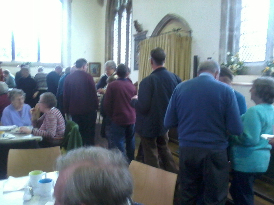 The queues for tea!