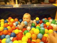 Alfie in the ball pit at Play2Day. Alfie in the ball pit at Play2Day.