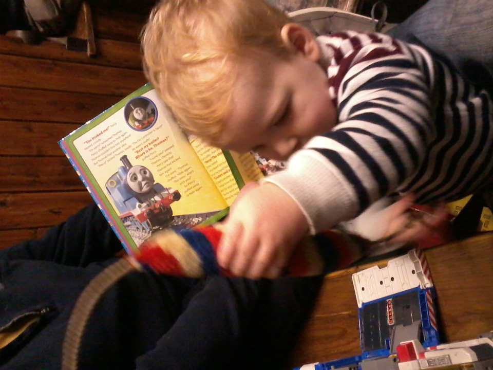 Alfie partaking in the Christmas ringing at St Mary-le-Tower.
