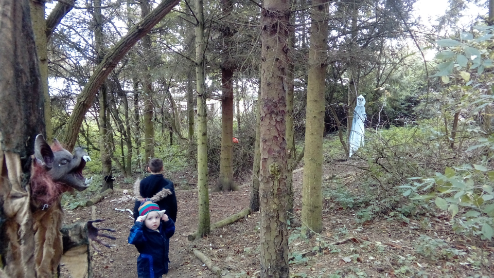 The boys enjoying Suffolk Punch Trust.
