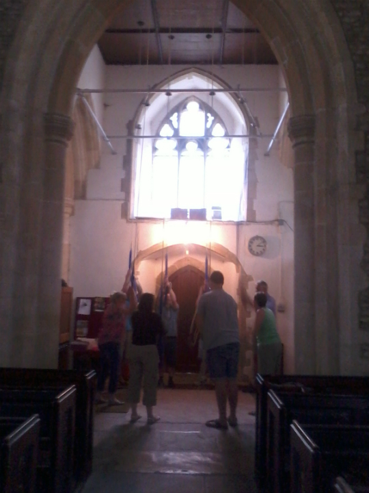 Rambling Ringers ringing at Bluntisham.