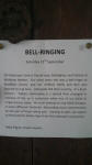 Note left on the church door at Bredfield for our peal attempt.