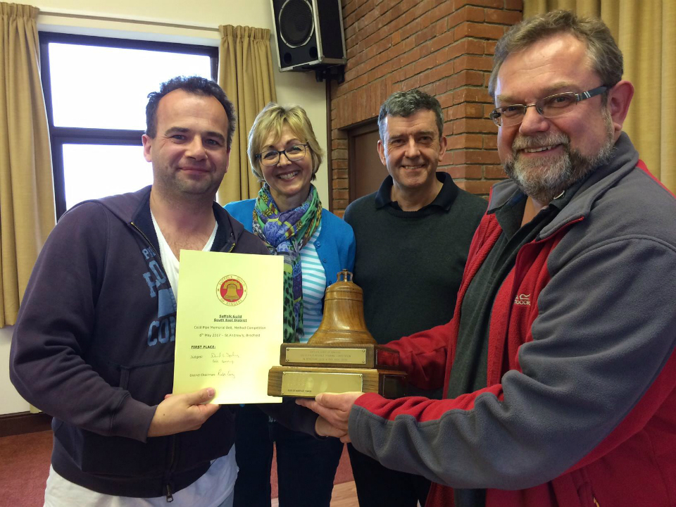 David Potts with judges and Jonathan Williamson.