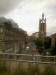 Newcastle Cathedral from the train. Newcastle Cathedral from the train.