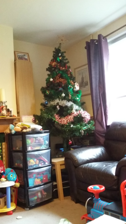 The completed Christmas Tree.