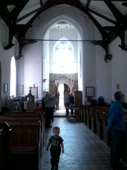 Ringing at Falkenham on the Woodbridge Outing.