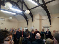 Gathered in the Parish Rooms at Saffron Walden.