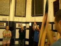 Rambling Ringers ringing at Hythe. Rambling Ringers ringing at Hythe.