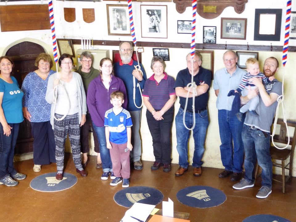 The Pettistree ringers at Lavenham.
