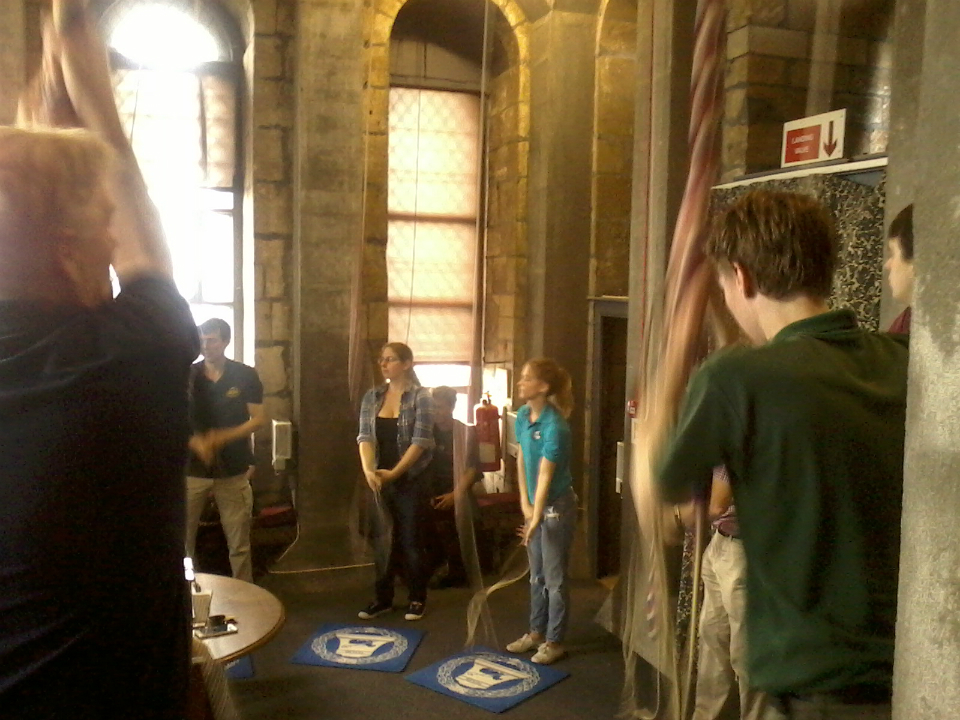 Sunday morning service ringing at Lincoln Cathedral.