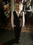 Mason as a page boy. Mason as a page boy.