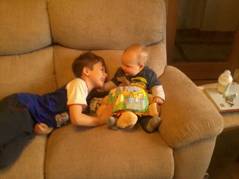 Mason and Alfie at Kate's