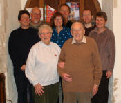 Click for bigger picture Peter Schurr's 79th Birthday Quarter Peal Band