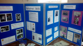 The exhibition at Pettistree Open Tower Morning.
