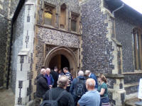 Rambling Ringers outside St George’s Colegate in Norwich.