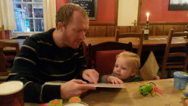 Alfie and me in The Cherrytree celebrating my birthday. Alfie and me in The Cherrytree celebrating my birthday.
