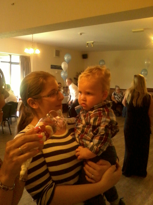 Ruthie & Alfie at Archie's Christening.